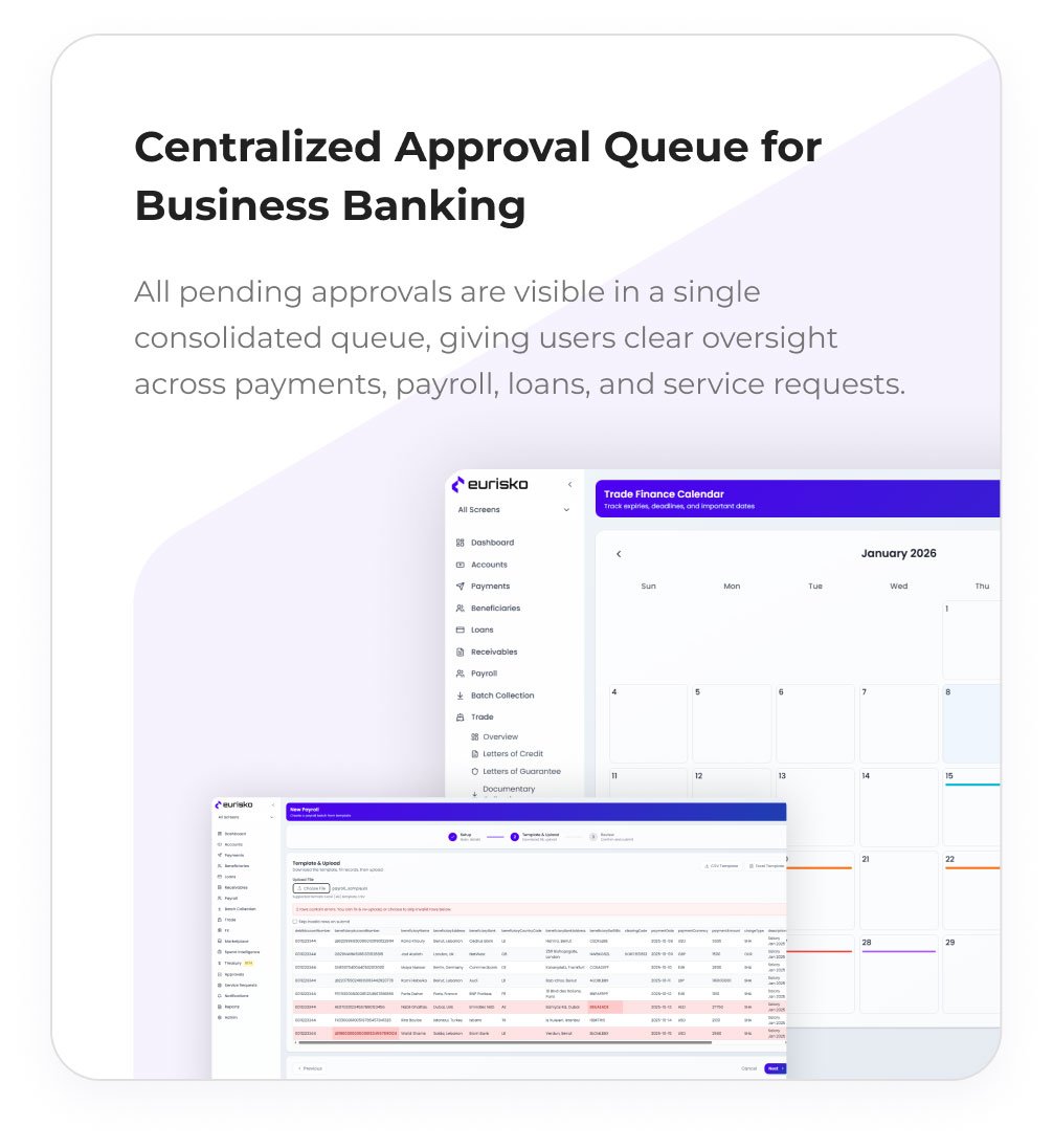 centralized-approval Centralized Approval Queue for Business Banking